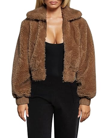black cropped fuzzy jacket