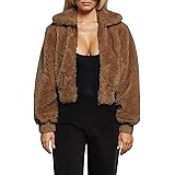 faux shearling zip up jacket