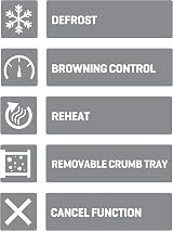 Daewoo Argyle 2 Slice Toaster Defrost Reheat Browning Control Grey view 6