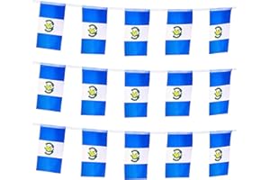 ZXvZYT Guatemala Guatemalan Flag Banner String,Small Mini Guatemala Pennant flags,For Grand Opening,Olympics,National Sports Events,Party Festival Decorations(50 Feet 38 Flags)