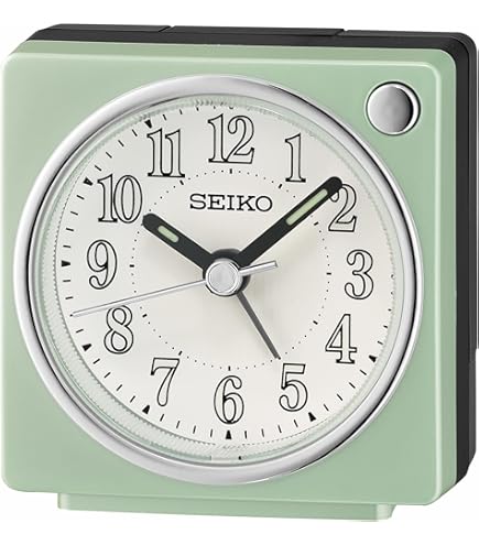 SEIKO - nori Seiko Nori 4 inch Alarm Clock w/ Bell, Snooze, Dial Light