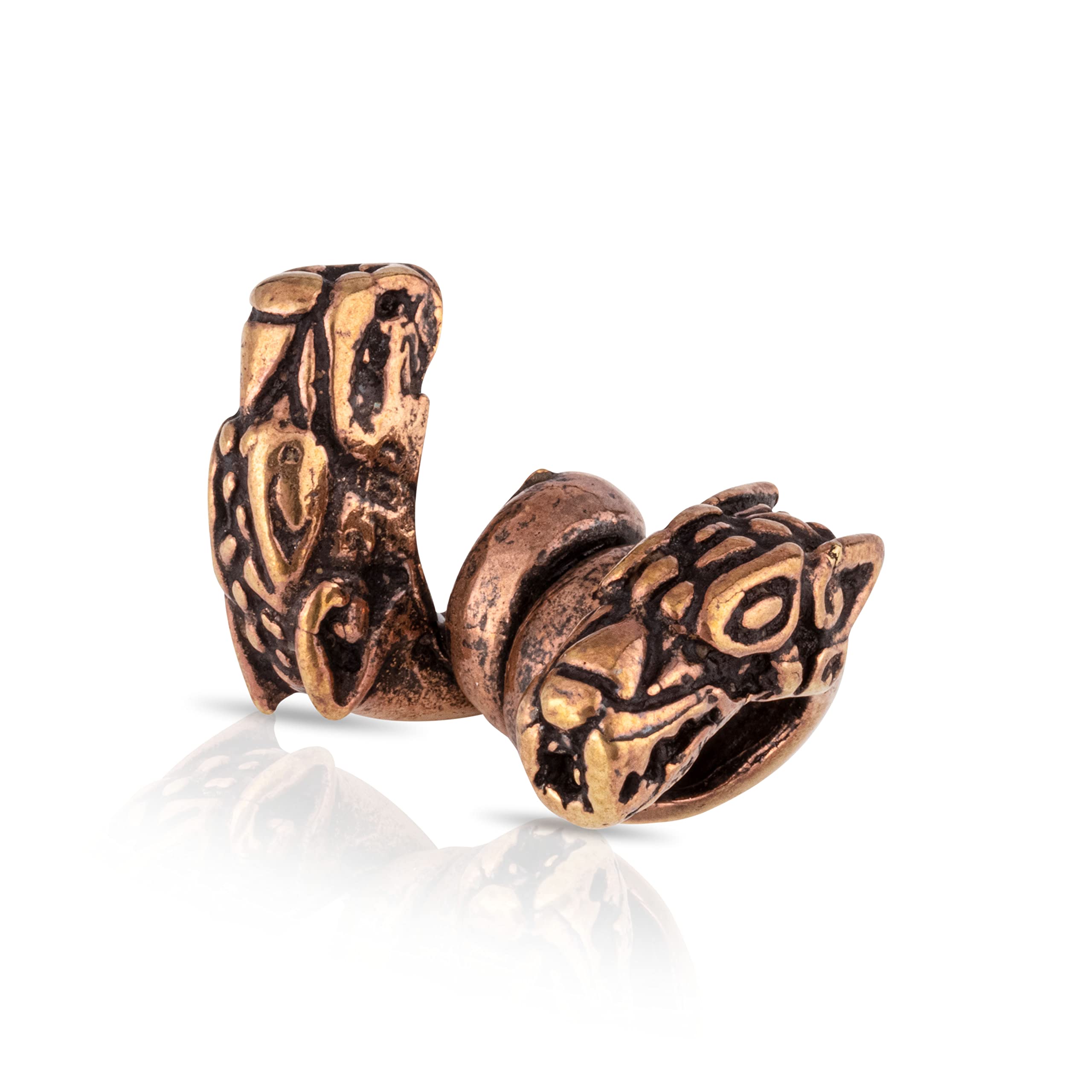NKlaus Bronze Beard Bead Cat of Prey Germanic Celtic Viking Bead Middle Ages 3140