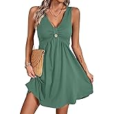 Acelitt Womens Casual Summer Sleeveless Dress, S-XXL