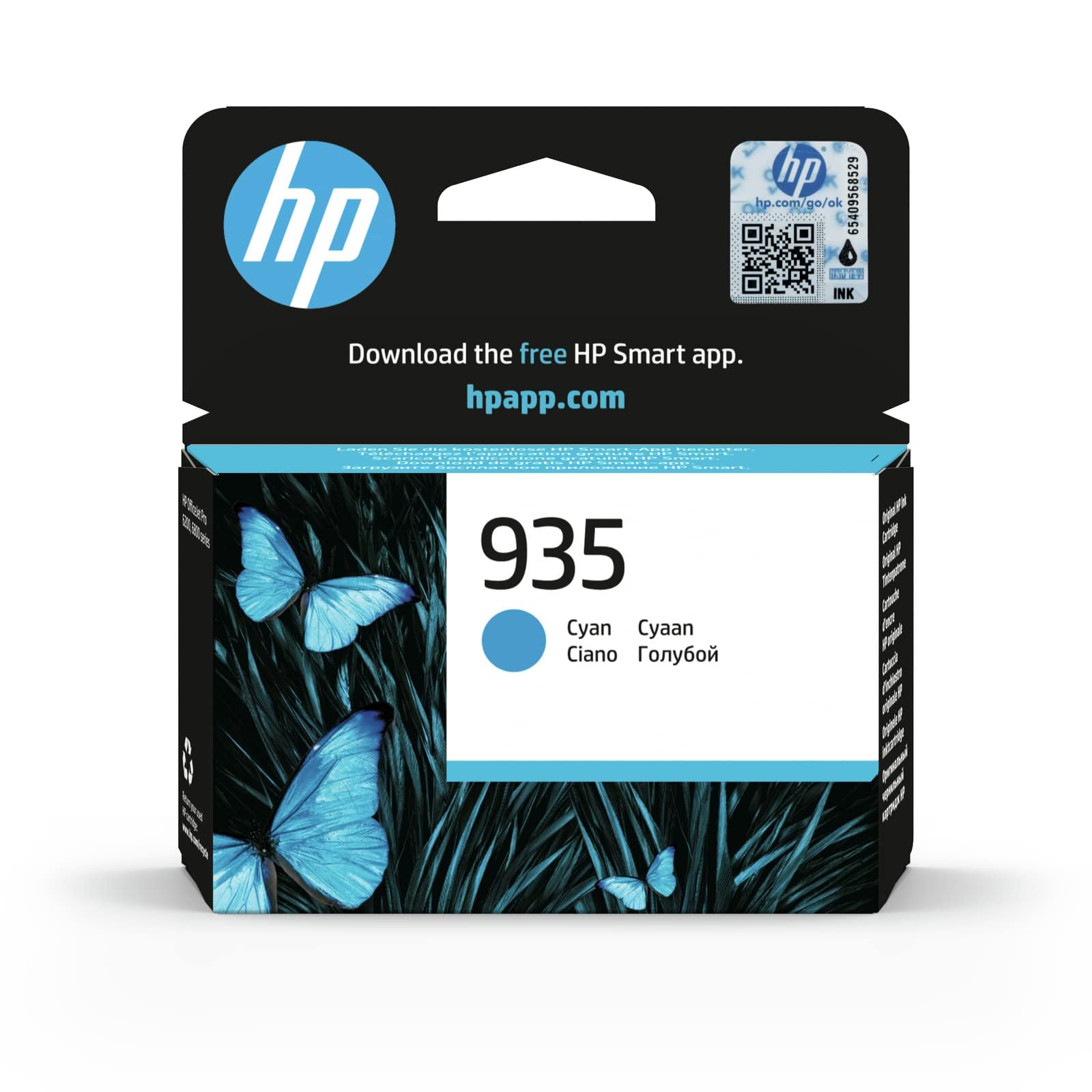 HP C2P20AE 935 Original Ink Cartridge, Cyan, Single Pack