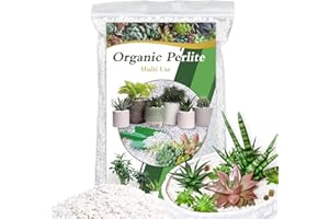 HAINANSTRY Organic Perlite for Plants, Enhances Soil Drainage and Aeration, Perfect Perlite for Plants Indoor & Outdoor, Horticultural Perlite for Gardening, Perfect for Potting Mixes, 1QT