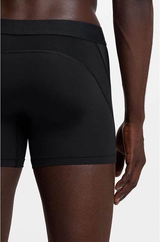 Active Lot de Trois Boxers Longs en Microfibre avec Empiècements en Maille Filet