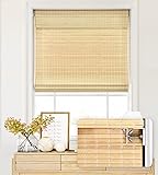LazBlinds No Tools No Drill Cordless Bamboo Roman