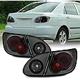 AKKON - For 2003-2008 Toyota Corolla Smoked Altezza Tail Lights Rear Brake Lamp w/Trunk Piece 4Pcs