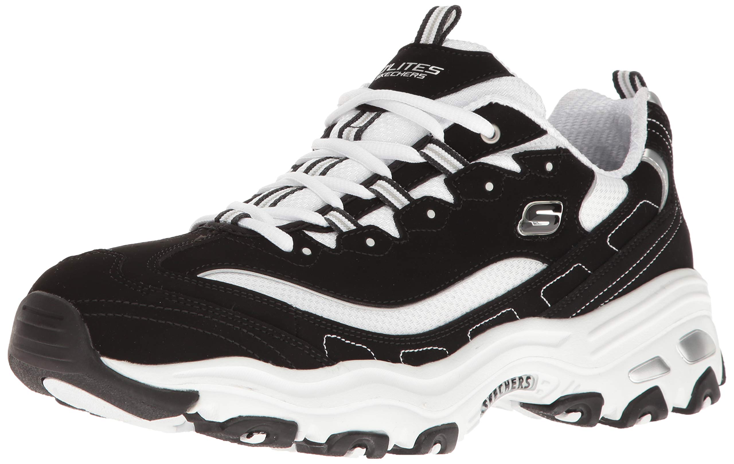 skechers d'lites 2 mens silver