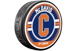 Connor McDavid Puck - Captain Jersey Stitch