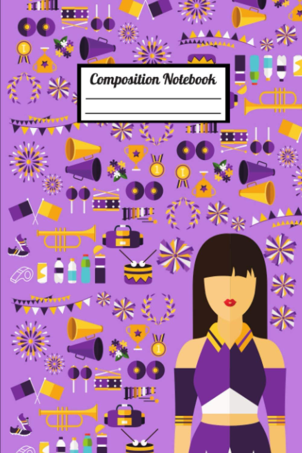 Composition Notebook Cheerleading: Sport Journal to write in | 110 lined pages, 6x9 inches | Great Gift for kids, girls, cheerleaders, & coaches.