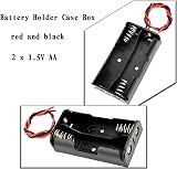 GTIWUNG 7Packs AA Battery Holder with Leads 2x1.5V 2 Slots Black view 3