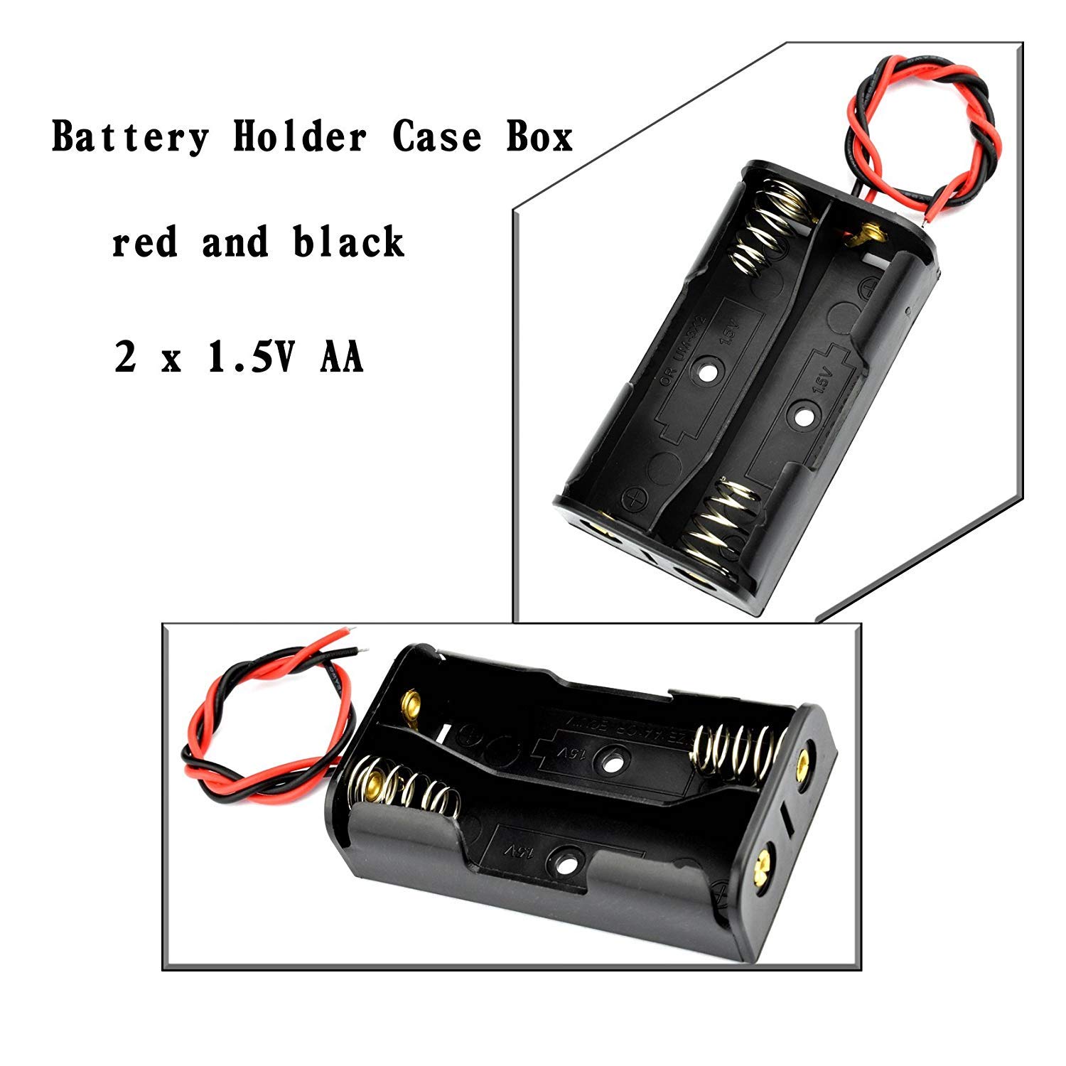 2 Solts × 7 Piezas GTIWUNG 3V 18650 Caja de Soporte de Batería Caja de