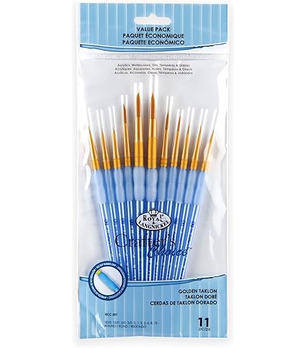 Royal Brush Crafter's Choice Gold Taklon - Cepillo De Lavado