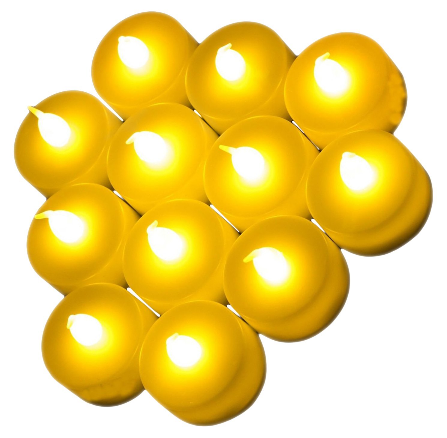 SHINE LED CANDLE TEA LIGHT PACK OF 24 TEALIGHTS BATTERY OPERATED