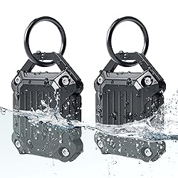 Jeanue-Waterproof Airtag Holder Keychain