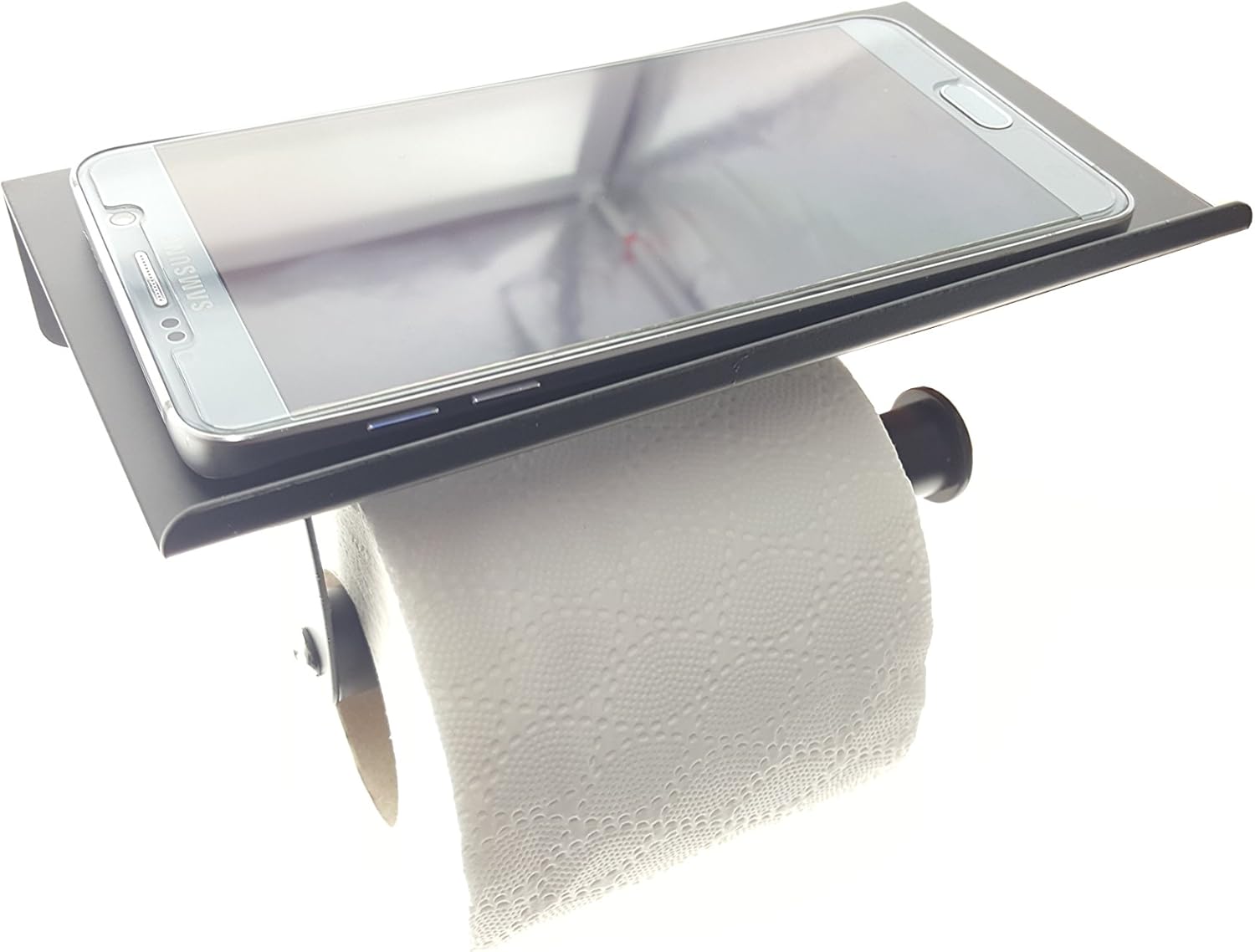 Roman Solutions Ds 4037 Support Mural Pour Papier Wc Avec Telephone Portable Etagere De Rangement Porte Papier Toilette