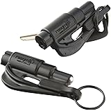 resqme The Original Keychain Car Escape Tool, Made in USA (Black) - Pack of 2