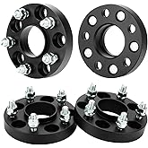 Youxmoto 5X4.5 1 inch Wheel Spacers Fit for Dodge Avenger Caliber Stealth, 5X114.3 Forged Adapters with M12x1.5 Studs 67.1mm Bore Hub Fit for Ford Escape 2001-2012, Fusion 2006-2012, 4PCS