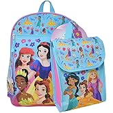 Disney Princess 16" Backpack 4pc Set with Lunch Kit, Key Chain & Carabiner