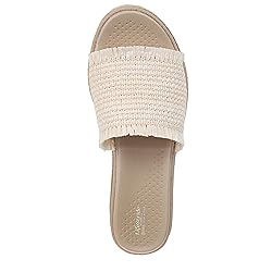 BZees Womens Breezy Slide Sandal Natural Stretch