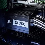 Corsair SF750 SF Series 750W 80 Plus Platinum Fully Modular PSU Black UK view 3