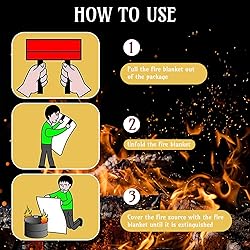 Jerify 16 Pack Fire Blanket for Home Emergency Fire