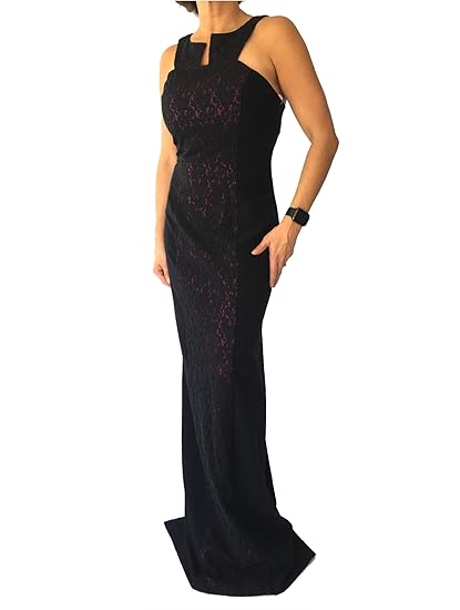 black halo gown