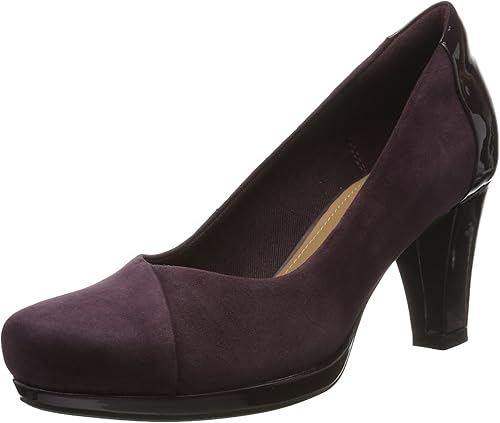 clarks pumps purple