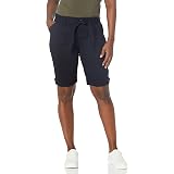 Gloria Vanderbilt Women's Mid Rise Belted Jean Bermuda Shorts - Vintage White, 11" Inseam, Twill Fabric