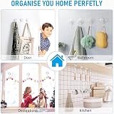 Quntis Suction Hooks 4 Pack 3kg Vacuum Shower Hangers Transparent view 5