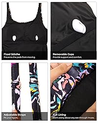 Aqua Eve Tankini Tops for Women Swimwear Top Only