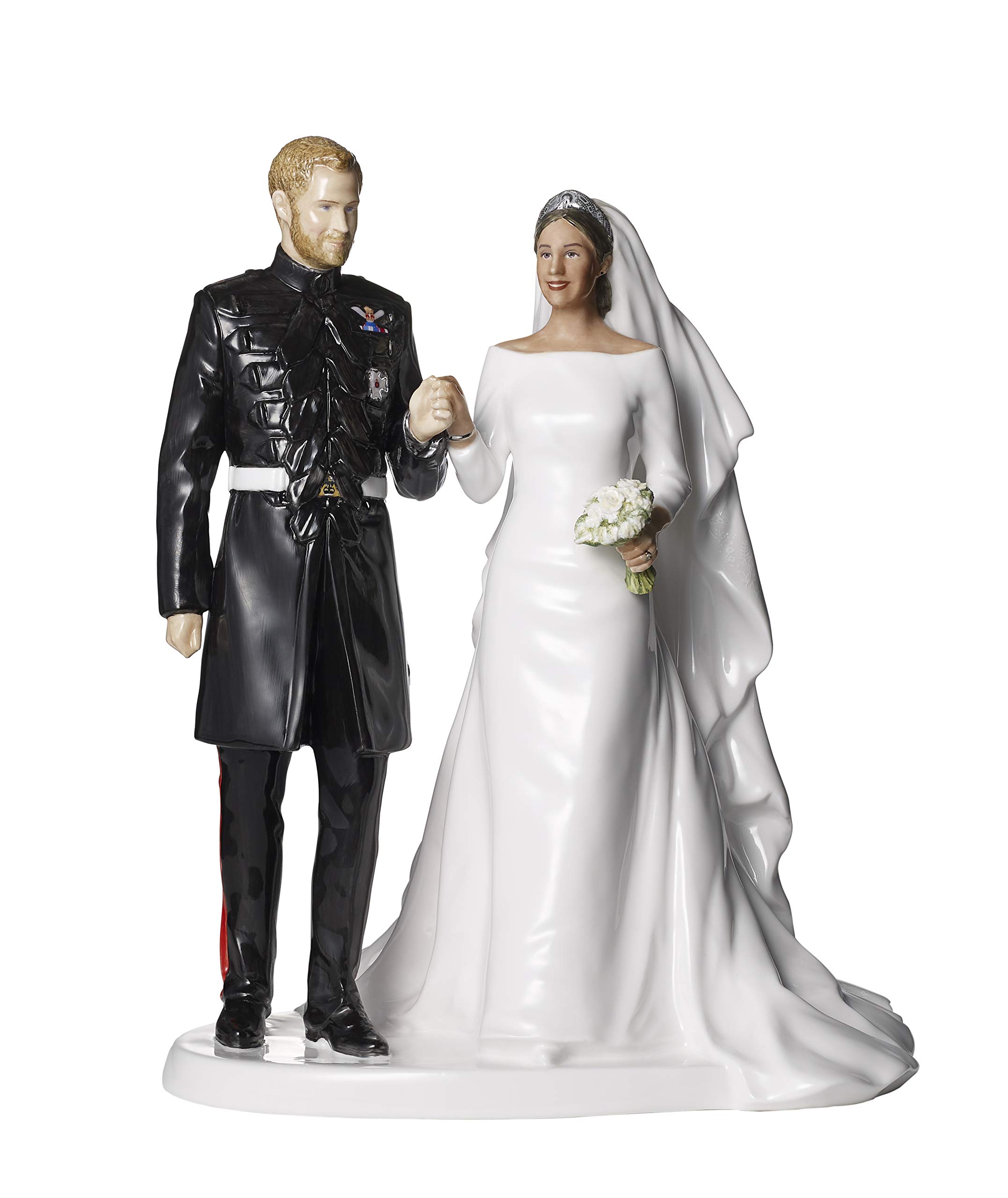 Royal Doulton Royal Wedding Prince Harry & Ms Meghan Markle, Bone China, Multi, 26.5cm
