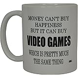 Best Funny Coffee Mug Money Can't Buy Happiness But It Buys Video Games Gamer Video Games Novelty Cup Great Gift Idea For Men