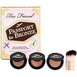 Too Faced Passport To Bronze Featuring Chocolate Soleil, Milk Cocolate Soleil, Sun Bunny & Teddy Bear Flatbuki Brush