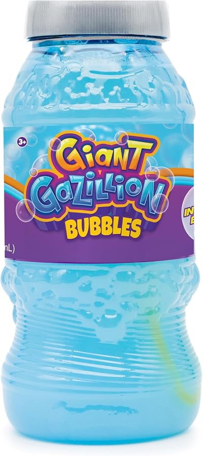 Gazillion Giant Bubble Solution 2L Lab-Formulated with Large Wand, Safe