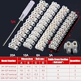 YIXISI 7 Pieces Double Row Screw Terminal Blocks 3A 6A 10A 20A view 2