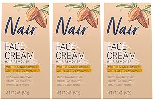 Nair Hair Remover Face Cream, 2 Oz, Pack of 3