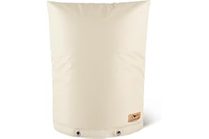 DEMEDO Backflow Preventer Insulation Cover - Water Pipe Insulation Sprinkler Cover for Outside - Insulated Backflow Cover Pouch for Irrigation Back Flow Valve in Winter or Sun Exposure (16" W x 20" H, Sand)