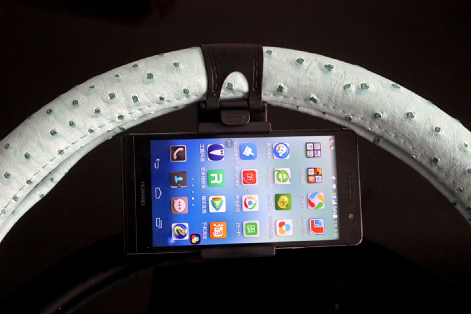 Wooku Mobile Phone Holder Mount Clip Buckle Socket Hands Free on Car Steering Wheel for iPhone 5/5G/ 4/4S,HTC, Samsung Galaxy, PDA and Smart Cellphones