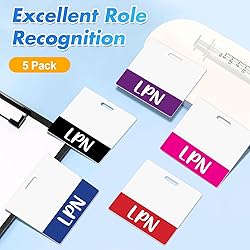 Besoar 5 Pack LPN Badge Buddy Card Holder