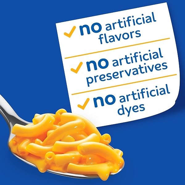 KRAFT MAC AND CHEESE, 12 BOXES, FOR EASY DINNER OR DINNER SIDES, ORIGINAL FLAVOR, NO ARTIFICIAL FLAVORS, PRESERVATIVES OR DYES, 7.25 OZ