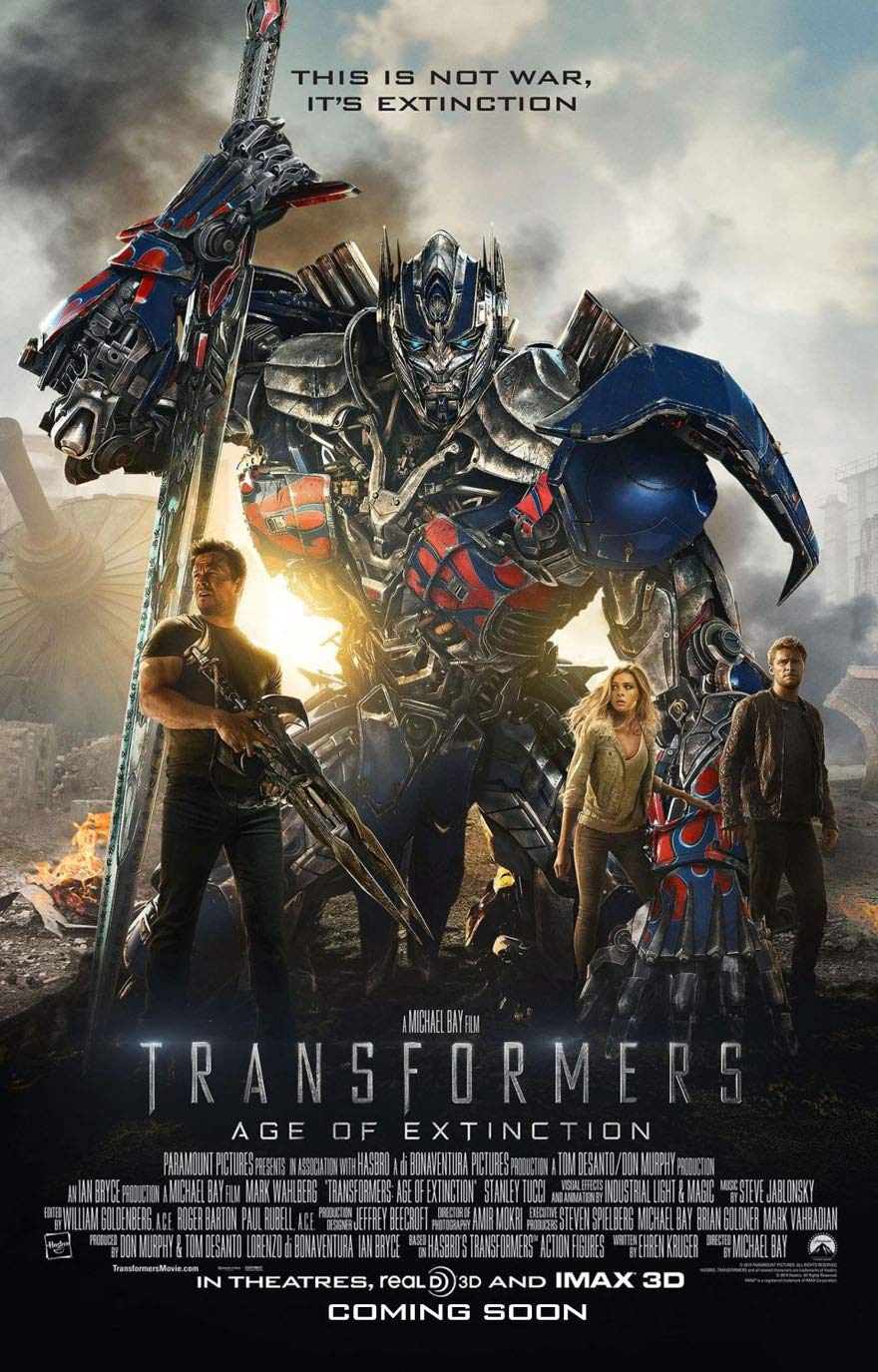 TRANSFORMERS AGE OF EXTINCTION MOVIE POSTER 2 Sided ORIGINAL INTL FINAL 27x40
