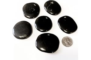 Pachamama Essentials Shungite Worry Stone - Healing Stone - Crystal Healing Rock 1pc 1" - 1 1/2" inch