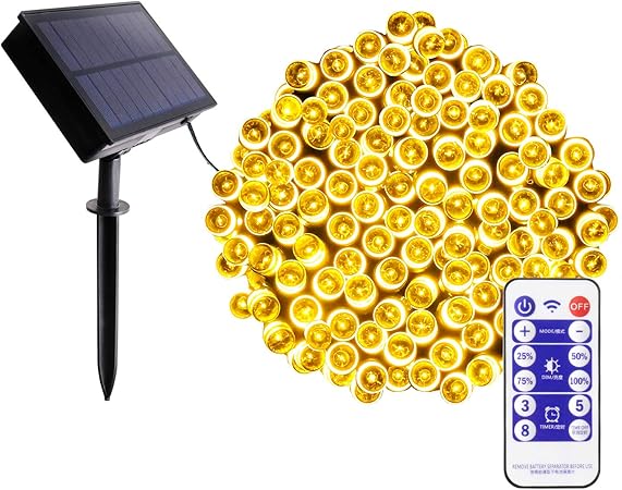 Amazon Com Blingstar Solar Christmas Lights 200 Led 75ft String