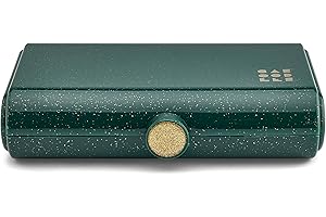 Caboodles On-The-Go Girl Makeup Box, Wicked: For Good Glinda Glam Limited Edition, Hard Plastic Makeup Organizer Box, Built-In Mirror, Secure Latch, Includes a Wicked-Themed Sticker Sheet