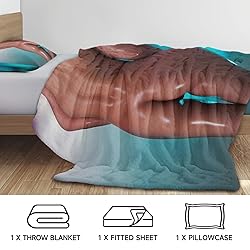 Sexy Woman Twin XL Dorm Bedding 3 Piece Naked Girl