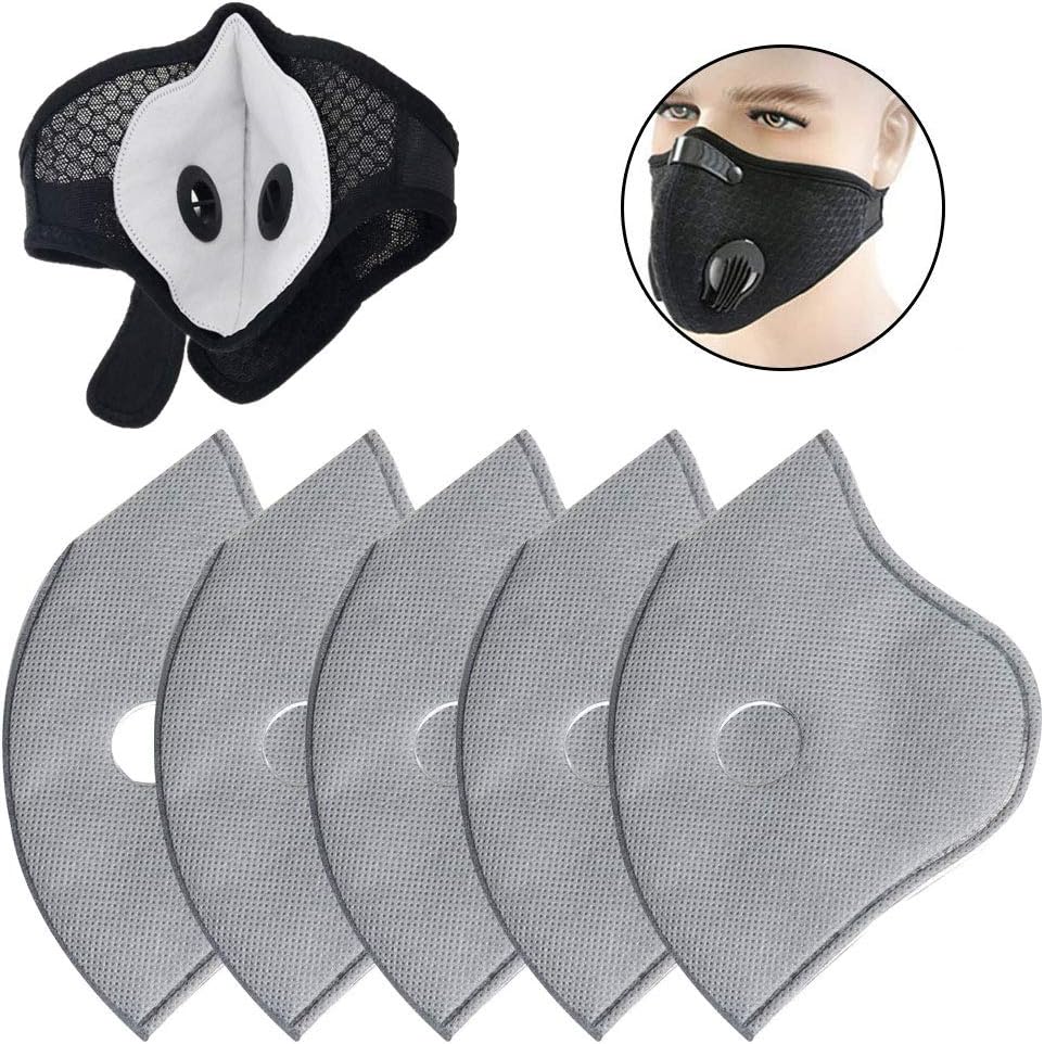 Yvetti 5/10/20 Pcs PM2.5 Face Mask Pad, Face Mask Replacement Pad, Inner Pad, Mask Filter, Dust Proof Anti Haze Replacement Filter Pads for Face Mask 20Pcs