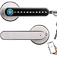Smart Lock,CATCHFACE Fingerprint Door Lock Keyless Entry Door Lock Smart Door Handle Smart Door Lock with WiFi/TTLock App/Code/Backup Key/Fingerprint Smart Door Knob for Front Door Home Airbnb Office