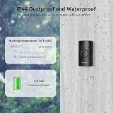 TECKNET Wireless Doorbell Waterproof Battery-Operated 1300 ft Range 60 Chimes view 3